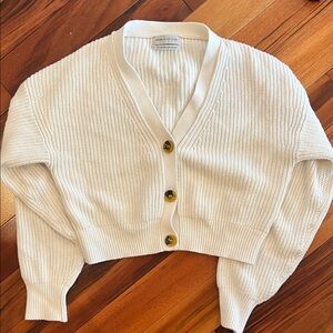 NWOT Urban Outfitters Cream Button-Up Cardigan